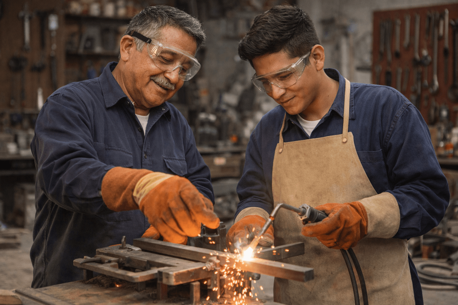 aprendiz cumpliendo su capacitación en Jóvenes Construyendo el Futuro