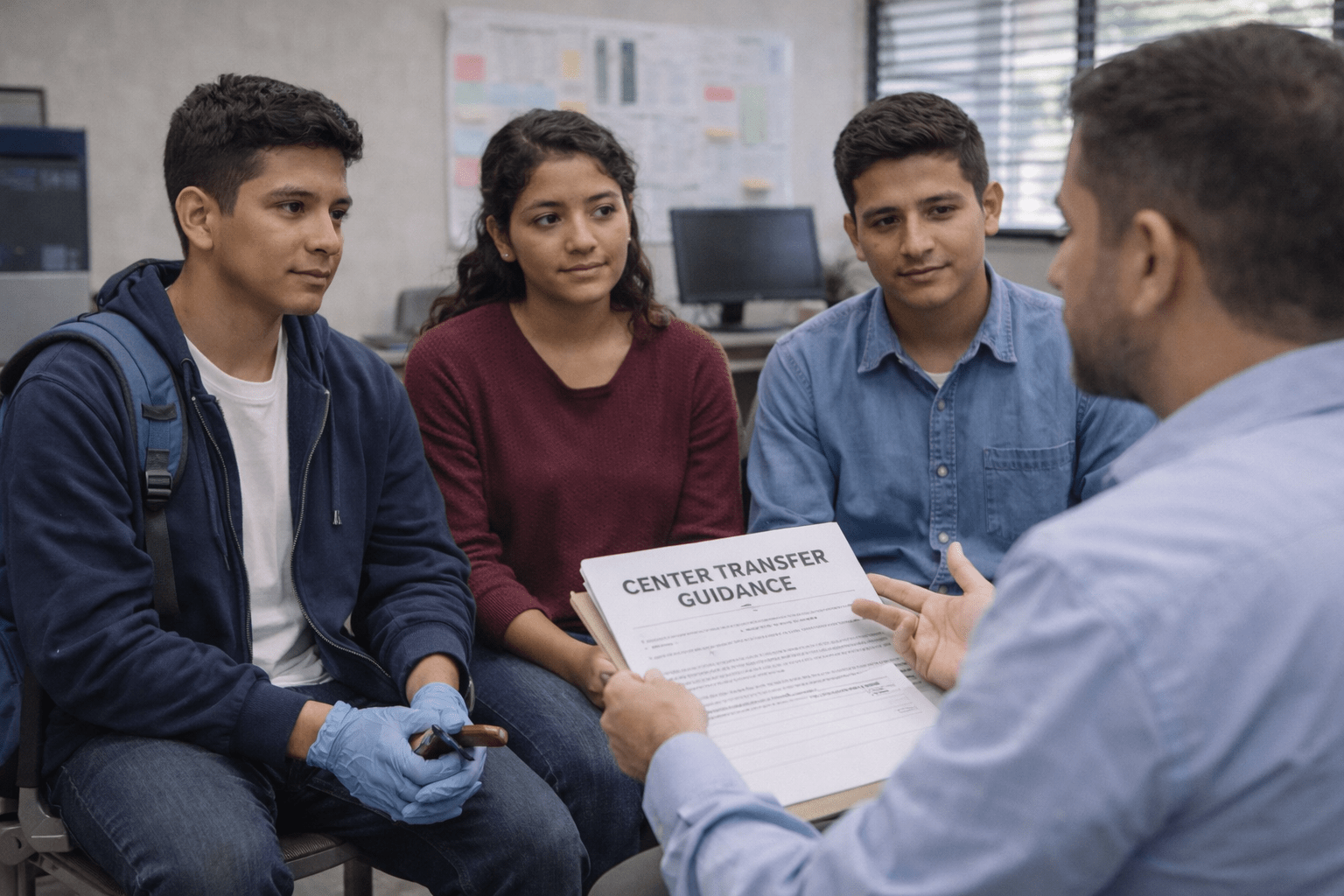 joven solicitando cambio de centro de trabajo en Jóvenes Construyendo el Futuro