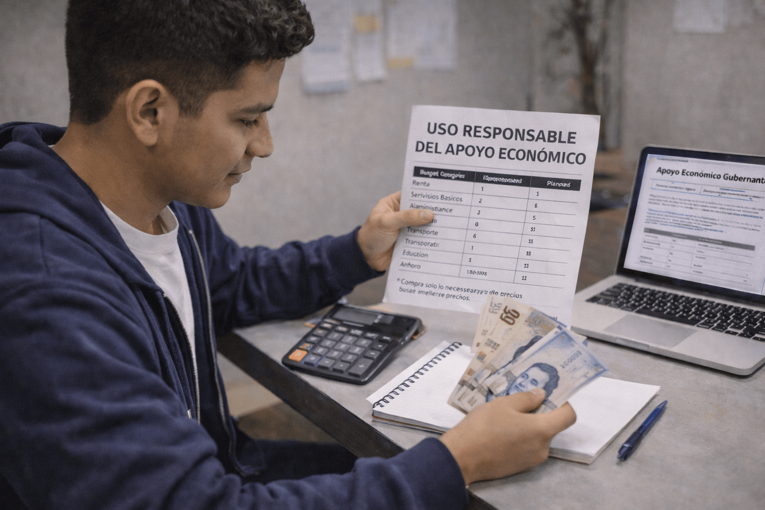 apoyo económico del programa Jóvenes Construyendo el Futuro