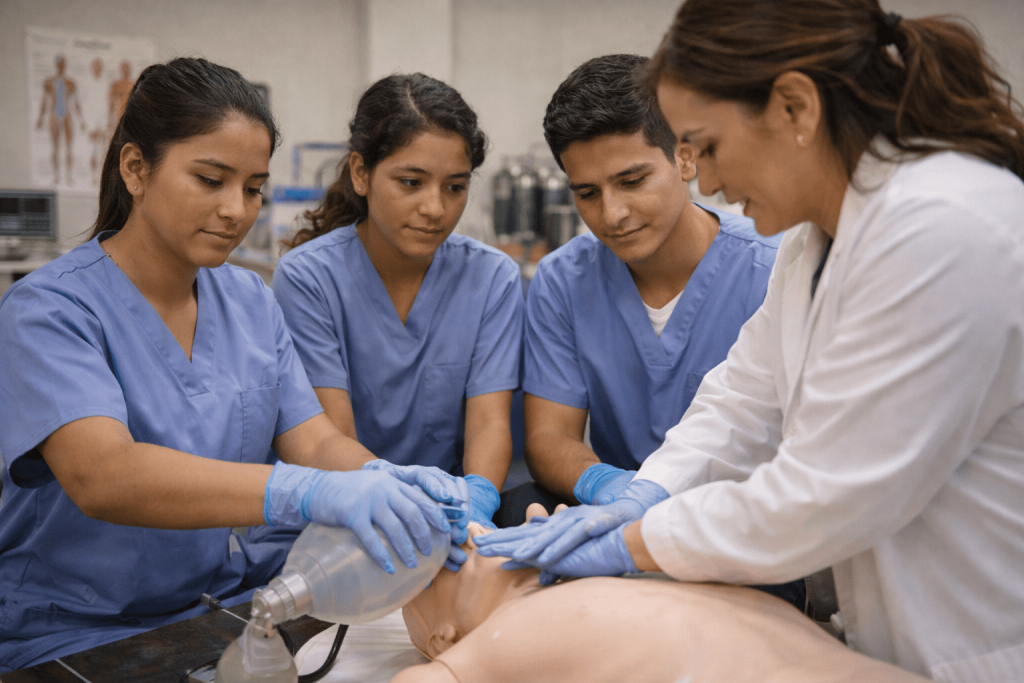 aprendiz recibiendo capacitación en Jóvenes Construyendo el Futuro